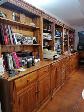 Mueble rústico madera maciza salón/bodega
