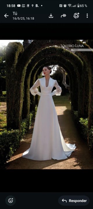 Vestido de Novia Espalda Descubierta