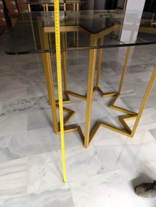 Mesas mostrador CRISTAL DE DISEÑO 60€ POR UNIDAD