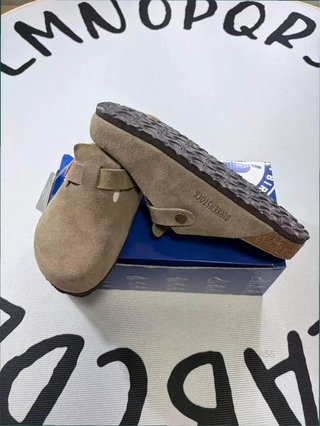 Zuecos Birkenstock Boston Talla 42 Beige