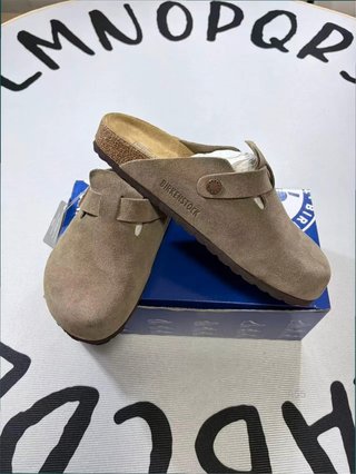 Zuecos Birkenstock Boston Talla 42 Beige