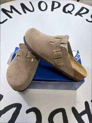 Zuecos Birkenstock Boston Talla 42 Beige