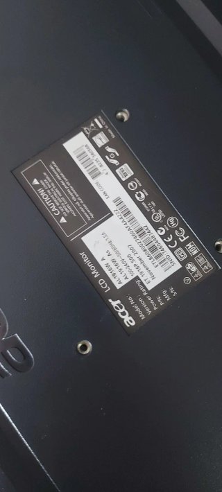 Monitor Acer Negro/Plateado