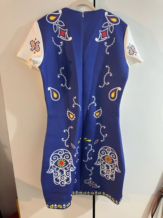 Vestido Felipe Albernaz Estampado Hamsa