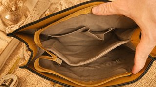 Bolso shopper mostaza acolchado grande