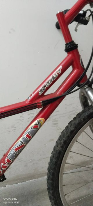 Bicicleta de montaña roja  Para niño