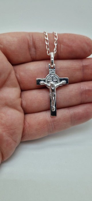 CADENA Y CRUZ DE SAN BENITO DE PLATA