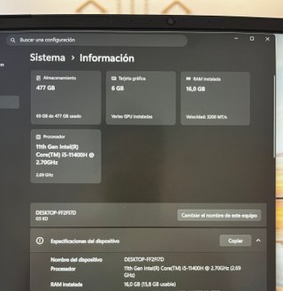 Portátil Gamer Gigabyte G5 i5 (11 Gen)