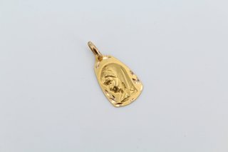 Medalla Virgen Niña Oro 18k Bebé .Ref:043-03-00183