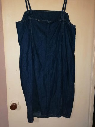 Vestido vaquero tirantes un solo uso Buena calida