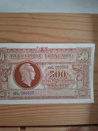 Billete 500 Francos Franceses