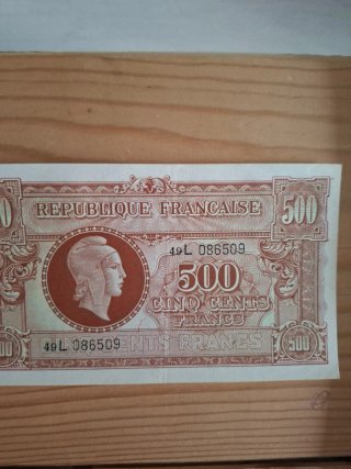 Billete 500 Francos Franceses