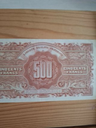 Billete 500 Francos Franceses