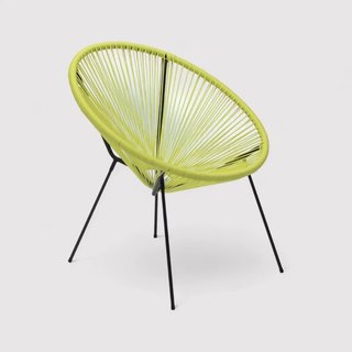 Nakhla - Sedia relax gialla per esterno o casa · Metallo