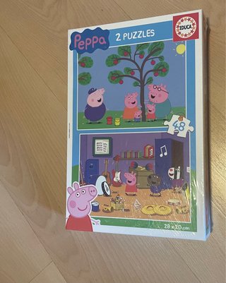 Pijama Peppa Pig 36 meses nuevo + puzzle peppa pig