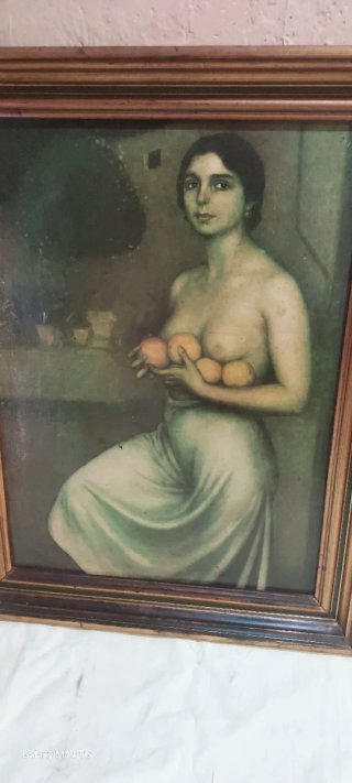 Cuadro La fruta de Fernando Amorsolo.