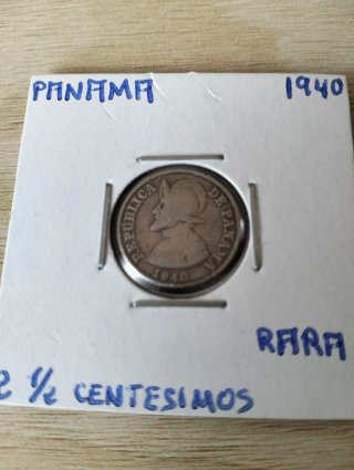 Panamá 1940 1/4 y 2 1/2 Centesimos Rare