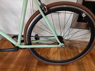 Bicicleta Fixie Kamikaze Mint/Turquesa.