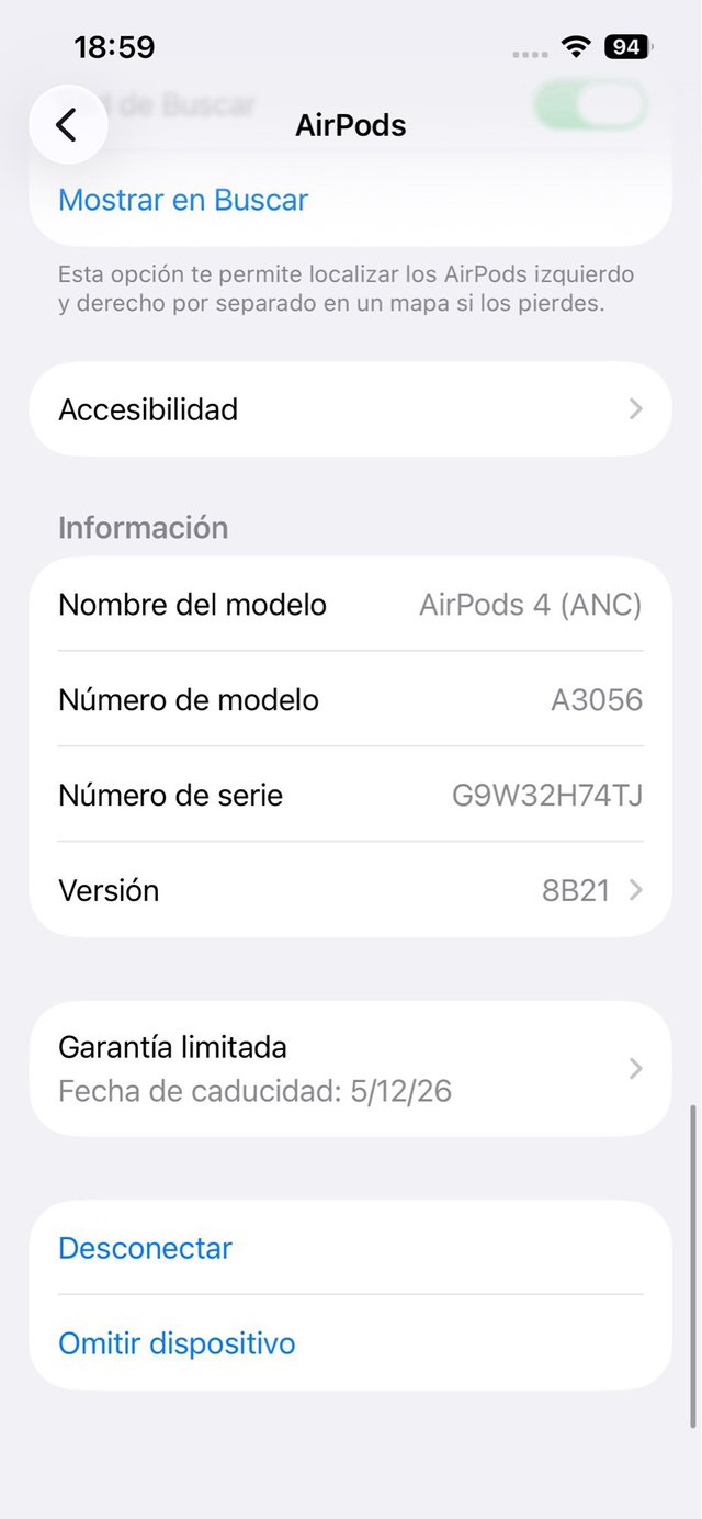 Apple AirPods 4 con Cancelación#2H74TJ