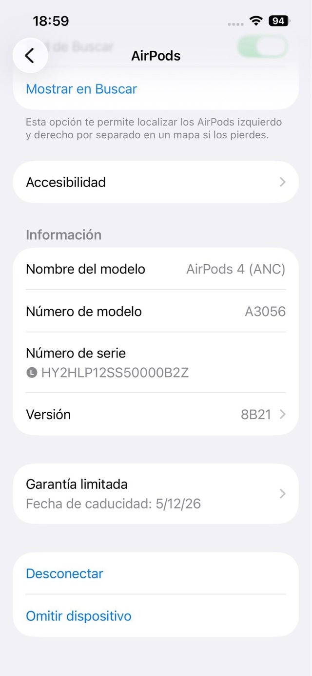 Apple AirPods 4 con Cancelación#2H74TJ