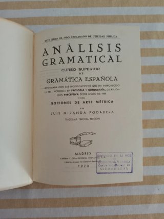 Análisis gramatical