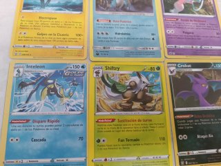 Lote 9 cartas Pokémon