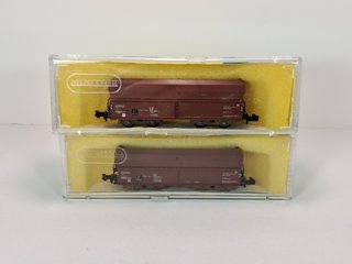 Escala N - 2 tolvas de 4 ejes DB Minitrix