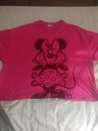 Camiseta Minnie Mouse Rosa Talla M