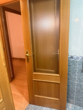 Puertas de madera con cristal