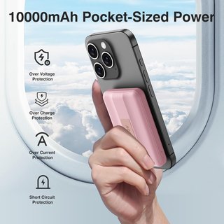 Powerbank Magsafe Rosa con Display