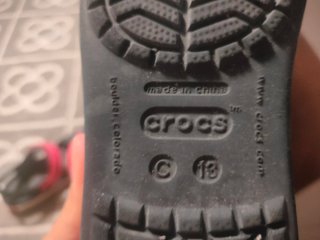 Croc Infantil Azul Marino y Rojo