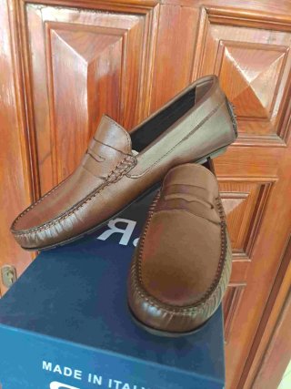 Scarpe uomo mocassini pelle marrone 40 a 45