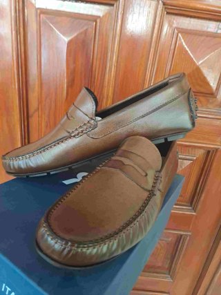 Scarpe uomo mocassini pelle marrone 40 a 45