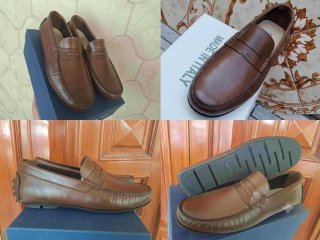 Scarpe uomo mocassini pelle marrone 40 a 45