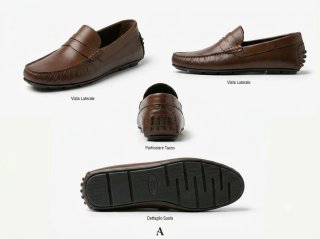 Scarpe uomo mocassini pelle marrone 40 a 45