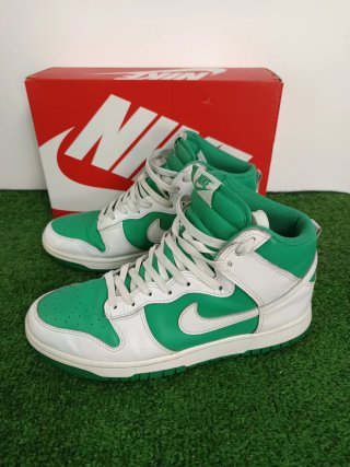 Nike Dunk High Verdes y Blancas Talla 43