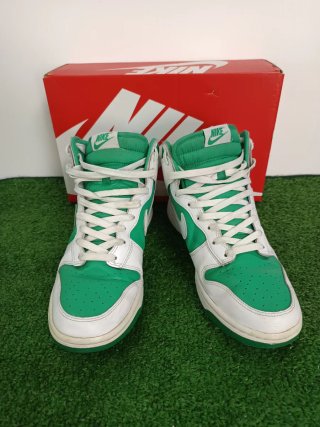 Nike Dunk High Verdes y Blancas Talla 43
