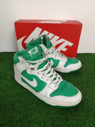 Nike Dunk High Verdes y Blancas Talla 43