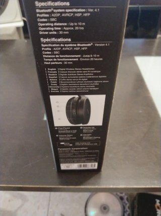 Panasonic RP-HF400B Inalámbricos Bluetooth