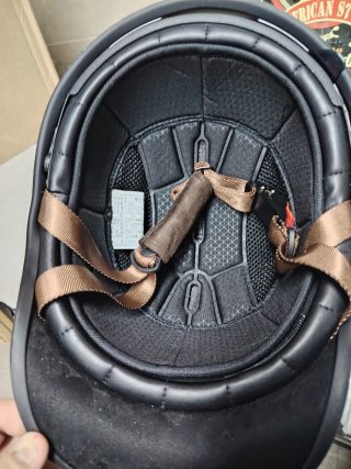 Casco Moto Media Cara Retro Gótico Vikingo XL