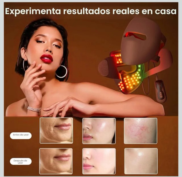 Máscara Facial Terapia Luz LED IMICHI