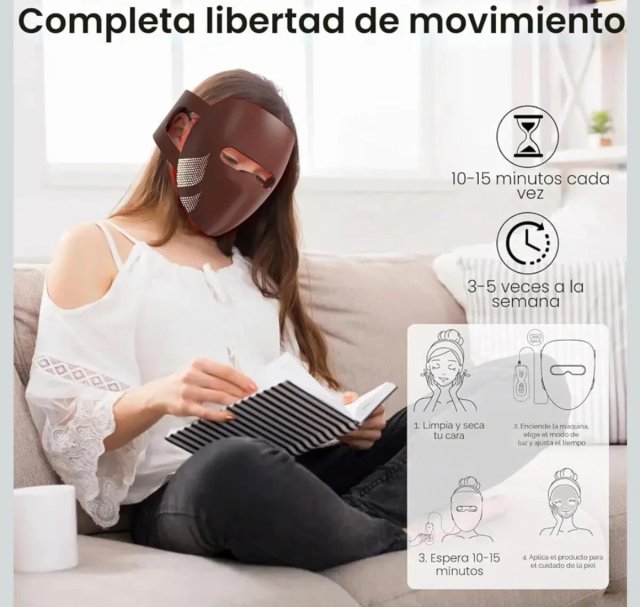 Máscara Facial Terapia Luz LED IMICHI