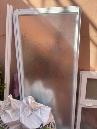 Mampara de bañera 195 cm de pared a pared