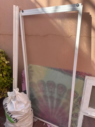 Mampara de bañera 195 cm de pared a pared