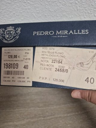 Zapatos Pedro Miralles Piel Plataforma Tacon