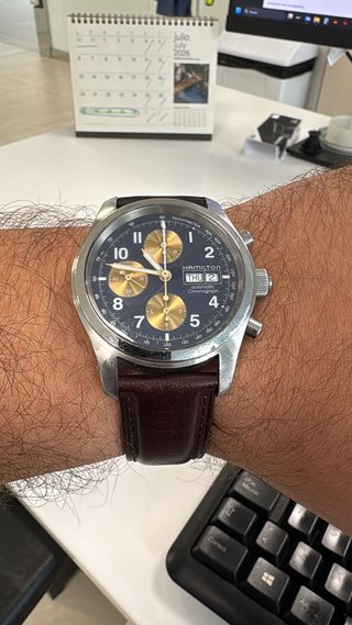 Hamilton Khaki Field Navy Chrono - Valjoux 7750