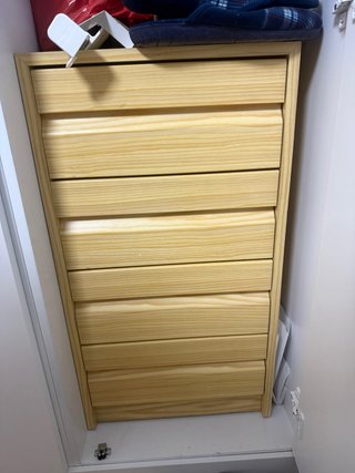 Cajonera de madera clara 40 ancho 45 fondo 72 alto