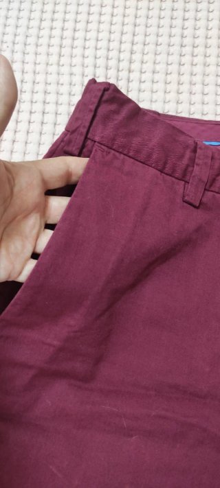 Celop Pantalón Chino Corto burdeos