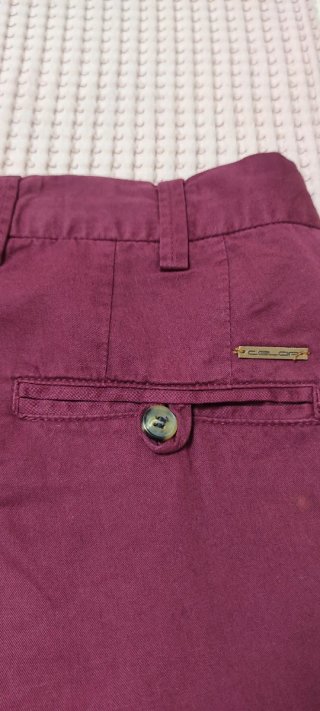 Celop Pantalón Chino Corto burdeos