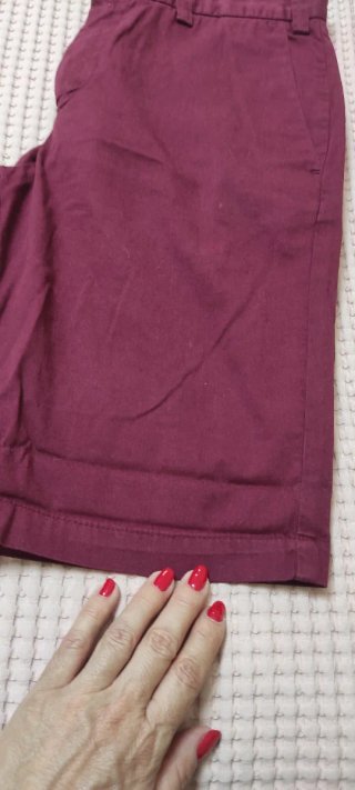 Celop Pantalón Chino Corto burdeos